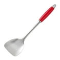 thumbnail image 5 of Raindrops Stainless Steel Utensils 1Pack Kitchen Spatula Metal Long Handle Heat Resistant for Cooking 13.4x3.5x0.4in, 5 of 8