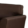 thumbnail image 3 of Benjara Loveseat with Flared Arms and Box Seat, Brown, 3 of 3