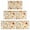 Pioneer Flower Floral-3, variant on Pioneer Flower Floral Print Pattern Kitchen Rugs Sets Of 3,Kitchen Runner Rugs Non Skid Washable,Decorative Kitchen Floor Mats for Kitchen,Sink,Laundry,17"x30" 17"x47" 17"x59"