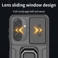 thumbnail image 4 of Tekcoo Compatible with Samsung Galaxy A17 5G Case Built in Slide Camera Lens Cover+Finger Ring Holder Kickstand,Heavy Duty Shockproof Full Body Phone Cover, Purple, 4 of 9
