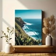 thumbnail image 6 of Ocean Coastline Canvas Wall Art， Perfect for Living Room， Bedroom， Office， Bathroom， and Hotel Decoration., 6 of 8