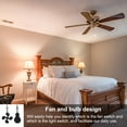thumbnail image 6 of Uxcell 13.78 inch Ceiling Fan Pull Chain Sets, 2Pcs Fan Chains Extenders Black, 6 of 6
