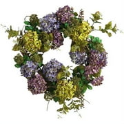 Nearly Natural 24" Hydrangea Wreath