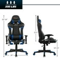 thumbnail image 3 of Goplus Massage Gaming Chair Reclining Swivel Racing Office Chair w/Lumbar Support Blue, 3 of 11