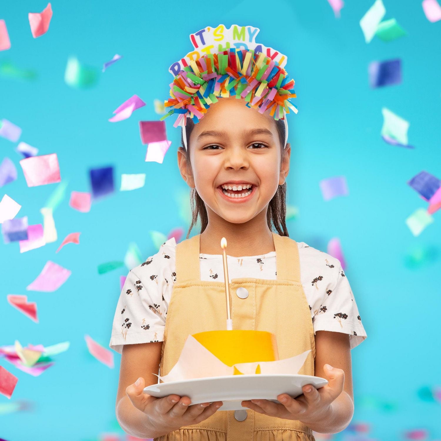 Way To Celebrate Serre-tête Pailleté Avec Bougies Couronnées de Pompons Taille Universelle
