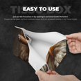 thumbnail image 5 of Lsque Funny Bald Eagle Printed Long Tissue Box Cover Holder, Facial Paper Organizer Dispenser,Triangle with Bottom Belt, PVC Leather Decorative Organizer, 5 of 9
