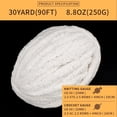 thumbnail image 3 of 2Pcs/8Pcs Chunky Chenille Yarn for Crocheting, Bulky Fluffy Thick Knitting Chenille Yarn,Super Chunky Chenille Yarn for Hand Knitted Blankets, Jumbo Soft Plush Yarn (30 Yards,8.8 oz Each Skein), 3 of 5
