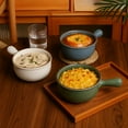thumbnail image 4 of ALOFMO 28oz Stoneware French Onion Soup Bowls Set of 4 with Handle, Multi-Color Glazed Bowls, Microwave & Dishwasher Safe for Home Kitchen, 4 of 7
