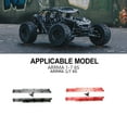 thumbnail image 3 of Ounissouiy Pedales de colisión lateral RCGOFFLOW, pieza de coche RC, pedales de colisión lateral mecanizados CNC para camiones monstruo 1/7 Kits de construcción modelo Rojo, 3 of 6