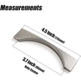 thumbnail image 4 of Goo-Ki 6 Pack 3.8"(96mm) Hole Center Brushed Nickel Cabinet Handle, Satin Nickel Cabinet Pull,Modern Drawer Handle,Cabinet Hardware, 4 of 5