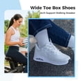 thumbnail image 5 of MAYKX Wide Toe Box Arch Support Walking Shoes for Women Slip on Plantar Fasciitis Sneakers Orthotic Comfortable Tennis Shoes for Foot Pain Relief Size 6-11, 5 of 6