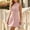 Pink, variant on QUNYINEY Sleeveless Dresses Women Summer Work Mini Pink A Line Dress Button Down Office Mock Neck Loose Fit Casual Dresses