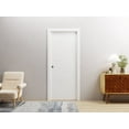 thumbnail image 3 of Sliding Pocket Door 42 x 80 inches / Mela 0755 Painted White / Kit Rail Hardware / MDF Interior Bedroom Modern Doors, 3 of 5