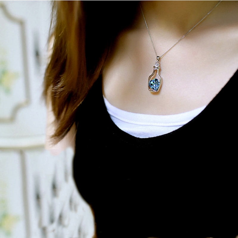 Crystal Necklace Love Drift Bottles 