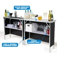 thumbnail image 5 of GoBar Portable Double Bar Table Set - Mobile Bartender Station for Events - Includes Carrying Case, 5 of 6