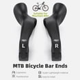 thumbnail image 3 of Ends  Bar Ends Ergonomic Anti-slip  Mountain Bike Handlebar Ends For 21.8-22.8mm Handlebars, 3 of 7