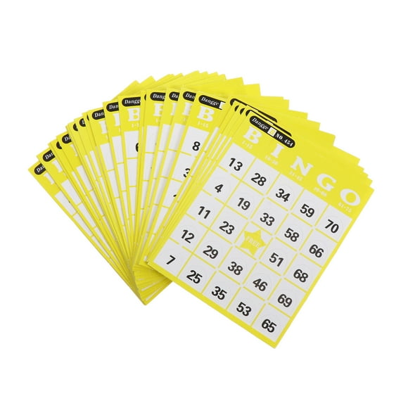 Disposable Bingo Cards