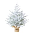 thumbnail image 2 of KLKCMS Mini Artificial Christmas Tree Versatile Holiday Décor for Shop Indoor Store Snow Flocked, 2 of 9