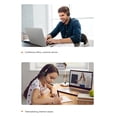 thumbnail image 1 of Auriculares de teléfono con cable, reducción de ruido, ergonómicos, ajustables, Control de volumen, USB, para ordenador, para clases en línea, 1 of 8