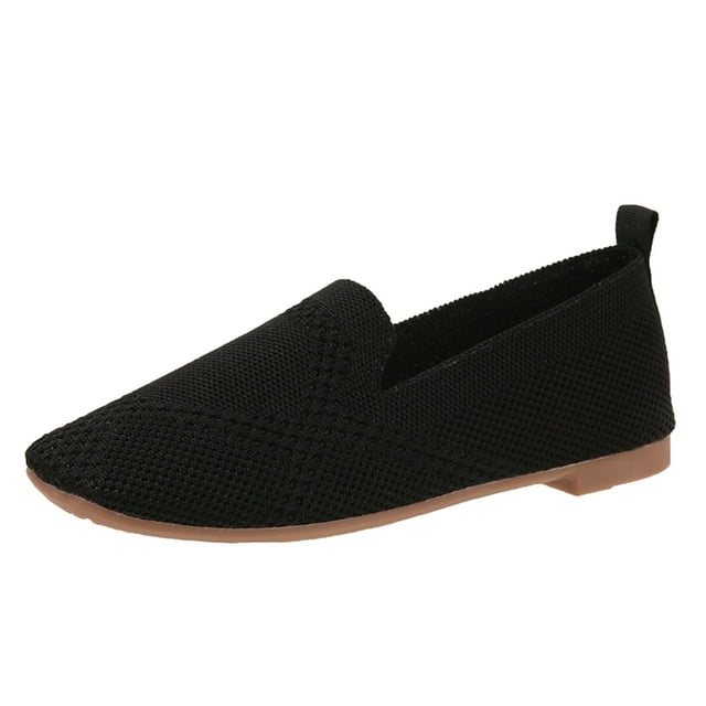 Cathalem Ballerines à Boucle pour Femmes, Confortables, à Enfiler, Bout Pointu, Ballerines Toe, Noir 39