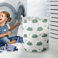 thumbnail image 4 of Stylish Patterned Linen Laundry Hamper Large Open Top Breathable Fabric For Bedroom Bathroom Durable And Easy Design, 4 of 5