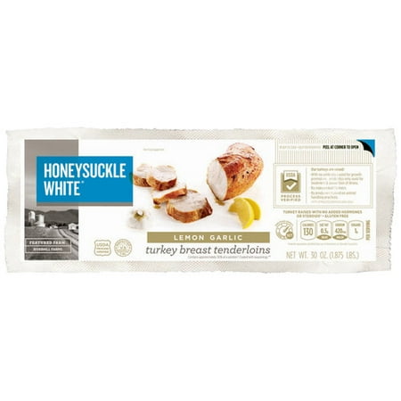 Honeysuckle White: Premium Quality Lemon Garlic Turkey Breast Tenderloins, 30 oz