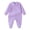 Purple, variant on Tiijoy Boys One-Piece Footies Baby Cotton Union Suit Pajama Jumpsuit, Sizes 9-12M