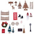 thumbnail image 3 of 25 Unids Decoración de Navidad Kits de Puertas de Muebles de Puerta de Madera Modelo de Escena Accesorios Artesanía DIY para Zulema Juguetes en miniatura para casa de muñecas, 3 of 6