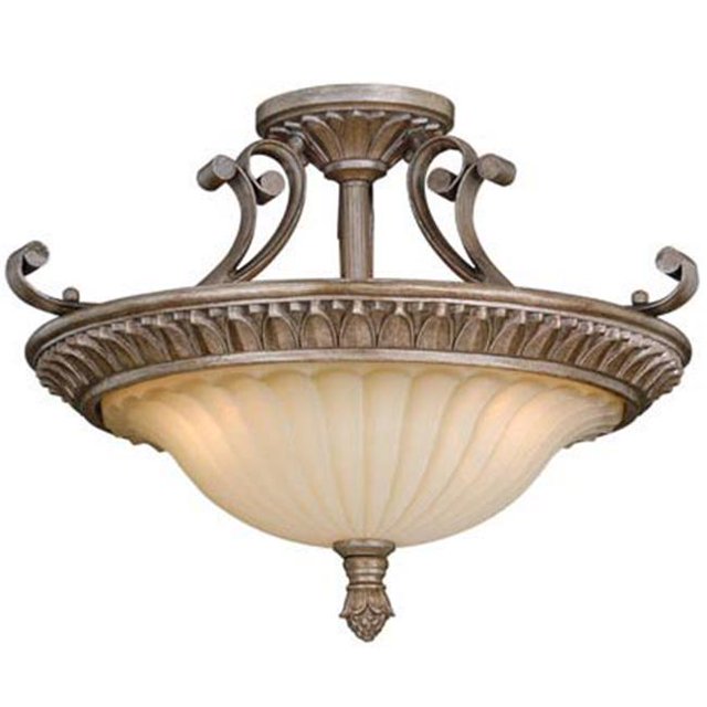 Vaxcel International C0080 Avenant 18 in. Semi-Flush Mount - French Bronze