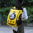 thumbnail image 3 of Mini Monstar Sac de Transport pour Animaux de Compagnie Sac à Dos Respirant pour Chat Portable Chiot Voyage en Plein Air Capsule Spatiale Transparente Sac à Dos pour Chats Chiens, 3 of 8