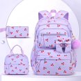 thumbnail image 4 of Fgnfyis School Backpack with Lunch and Pencil Three Piece Bundle Kids Backpack for School Purple, 4 of 6
