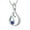 S/Blue, variant on Stainless Steel Love Infinity Stone Heart Urn Pendant Cremation Jewelry for Ashes Holder Memory Necklace Memorial Jewelry