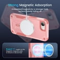 thumbnail image 4 of Dteck Magnetic for iPhone 16e Case with Screen Protector, Compatible with MagSafe, Heavy Duty Shockproof Rugged with Invisible Kickstand Protective Phone Cover for Apple iPhone 16e 6.1",Pink, 4 of 8