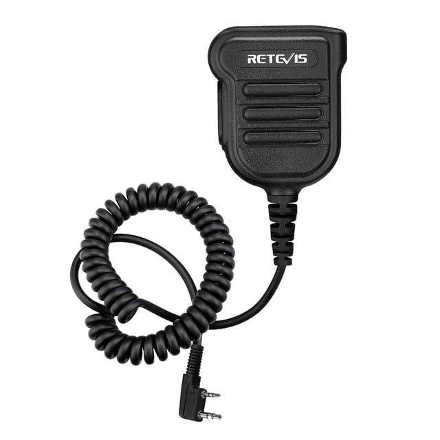 Micrófono con altavoz de hombro Retevis H103K IP54 resistente al agua