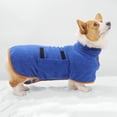 thumbnail image 1 of Toalla de albornoz de abrigo de o para perros, de baño absorbente de microfibra de o rápido para perros, absorbente de humedad de azul M Yinane Albornoz Suave, 1 of 8