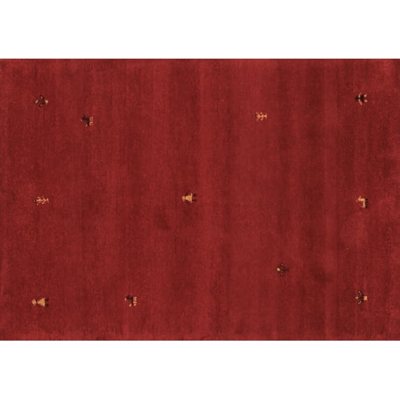 Ahgly Company Indoor Rectangle Abstract Brown Contemporary Area Rugs, 3' x 5'
