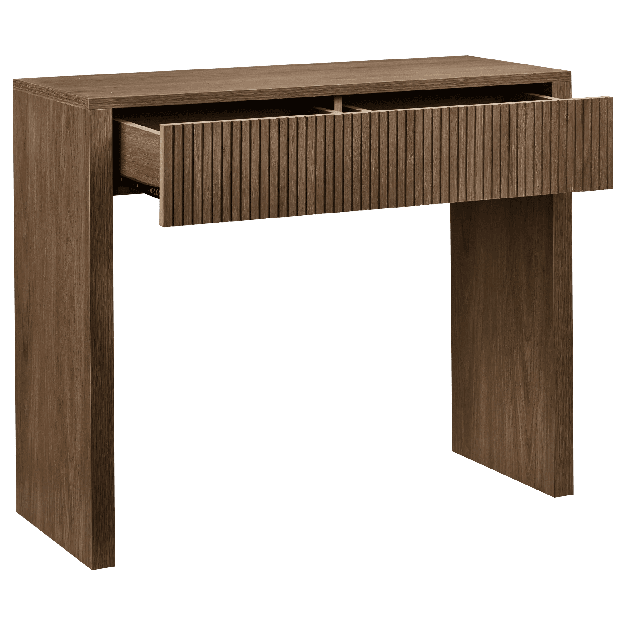 Bouclair Walnut Console Table with Drawer
