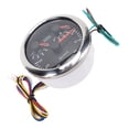 thumbnail image 1 of 85mm Tachometer, 3 in 1 Boat RPM Gauge, 6000rpm & 816V Voltage Gauge, Metal Material with 7 Color Backlight, Compatible with Cars, Boats, Trucks, RVs, Fits 412, 1 of 7