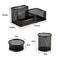 thumbnail image 2 of FloreceBien Set organizador de escritorio para suministros de hogar y oficina, accesorios con bolígrafos, lápices, etc., negro, 2 of 5