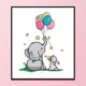 thumbnail image 3 of 2 hilos elefante conejo bordado parcial estampado punto de cruz decoración del hogar Hugtrwg Para estrenar, 3 of 9
