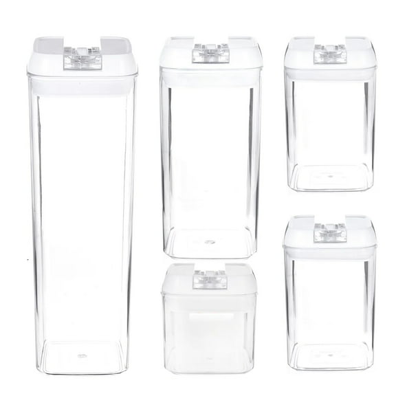 XKHHLH Airtight Food Storage Containers, BPA Free Plastic Cereal Organizer Canisters with Easy Lock Lids, for Kitchen Pantry Organization