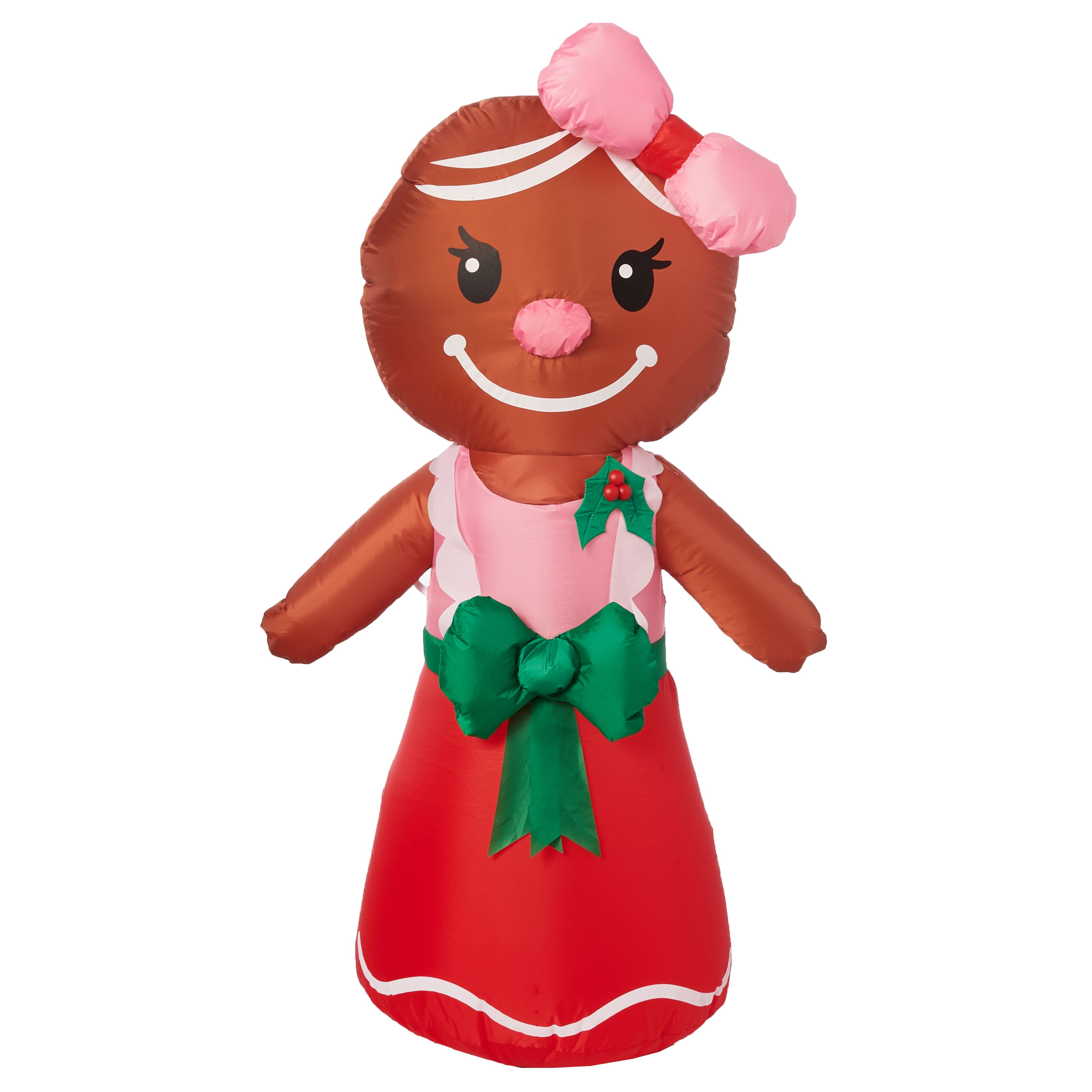 Holiday Time Yard Inflatables Gingerbread Woman 4 Ft Holiday Time Yard Inflatables Gingerbread Woman 4 Ft