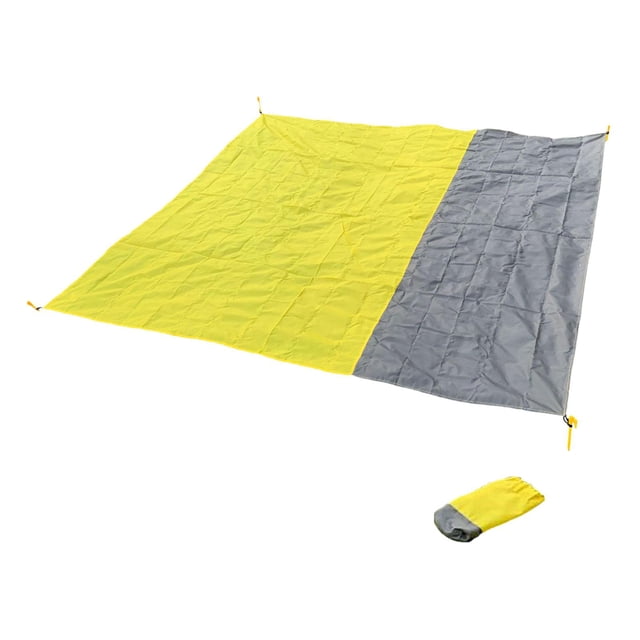 Manta de picnic Zulema Impermeable Portátil Plegable Amarillo