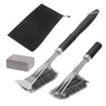 thumbnail image 1 of Cepillo de limpieza de parrilla Worallymy fregador de barbacoa de acero inoxidable mango giratorio utensilios para hornear raspador de barbacoa Worallymy JD735803229, 1 of 7