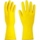 thumbnail image 4 of Paquete de 3 guantes de limpieza amarillos, guantes profesionales de látex de caucho natural, 4 of 5