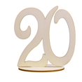 thumbnail image 4 of 30 Piezas Número de 1 -30 de piezaza para Boda Centro de Decoración Gloria Número de tabla de madera, 4 of 9