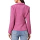 thumbnail image 3 of BLAZER DE TWEED PARA MUJER CHIC INSPIRADOR CON SOLAPA EN V Y MANGAS LARGAS, ELEGANTE Y CASUAL DE NEGOCIOS, TALLA M, ROSA FUCSIA, 3 of 6