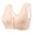 #0437-Beige, variant on Women's Wirefree Full Figure Contour Bra, Demi Cup Elastic Comfort Fit, Moisture Wicking Everyday Underwear, Versatile Basic for Relaxed Lifestyle Gift
