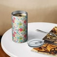 thumbnail image 3 of 20oz Coffee Tumblers Pioneer Flower Floral Print Pattern Stainless Steel Vacuum Insulated Travel Tumbler Coffee Cups Mug with Lid and Straw with Cleaning Brush for Cold & Hot Drinks, 3 of 5