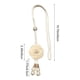 thumbnail image 3 of Abrazaderas para cortinas de camelia y perla | Cuerda trenzada ajustable para cortinas translúcidas y opacas | Accesorio decorativo para ventanas en rosa, caqui, beige y vino, 3 of 6